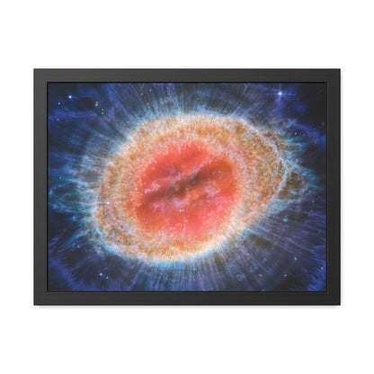 Ring Nebula (MIRI image), Hand Crafted Wooden Framed Poster