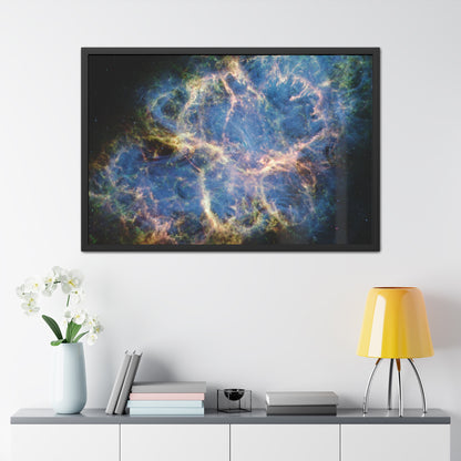 Crab Nebula, Hand Crafted Wooden Framed Poster