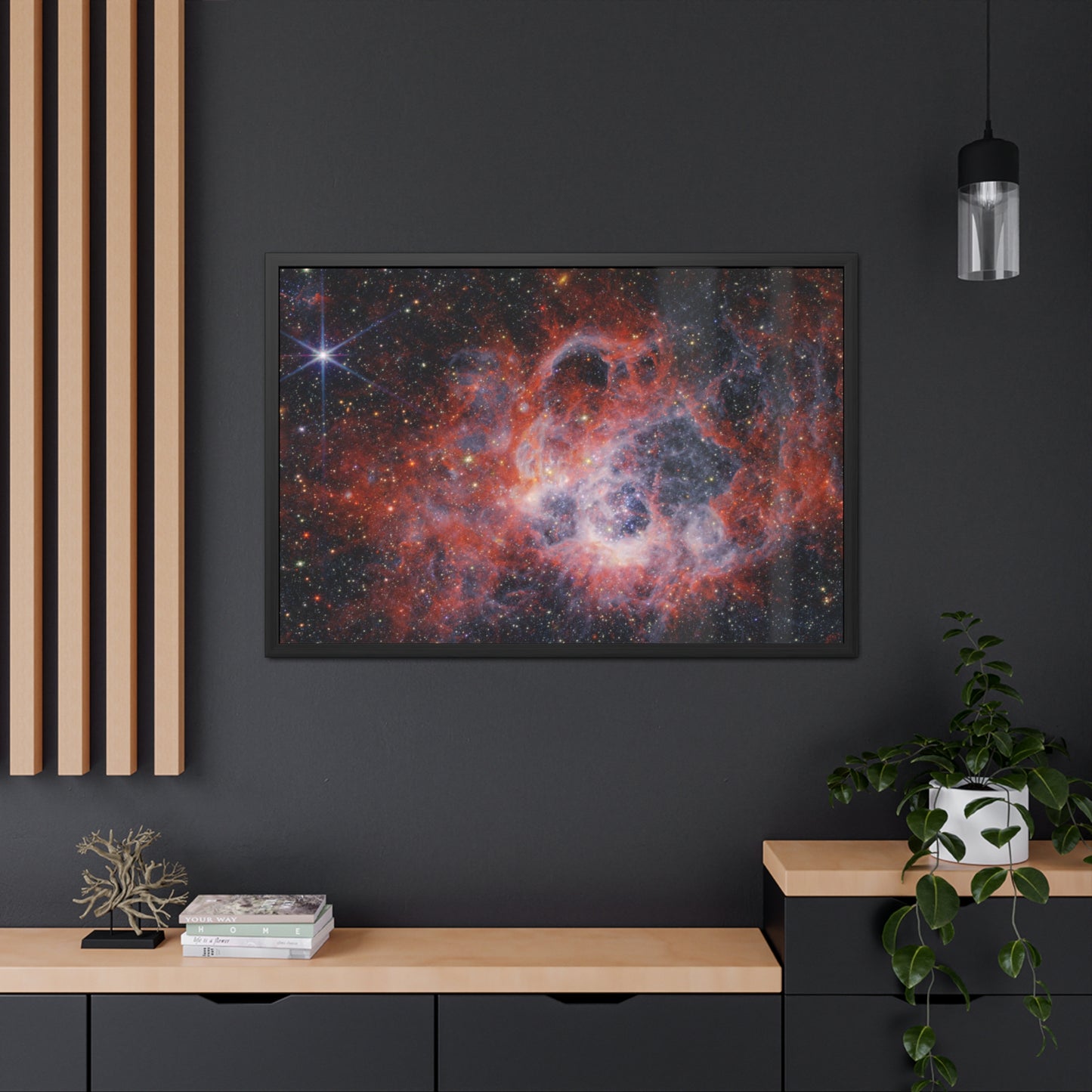 NGC 604, Hand Crafted Wooden Framed Poster