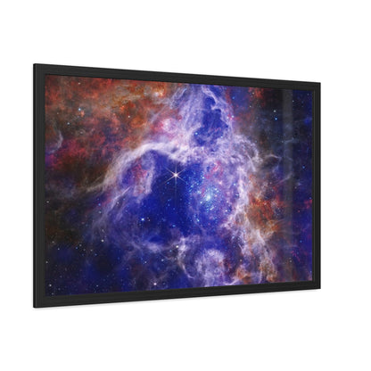 The Tarantula Nebula, Hand Crafter Wooden Framed Poster