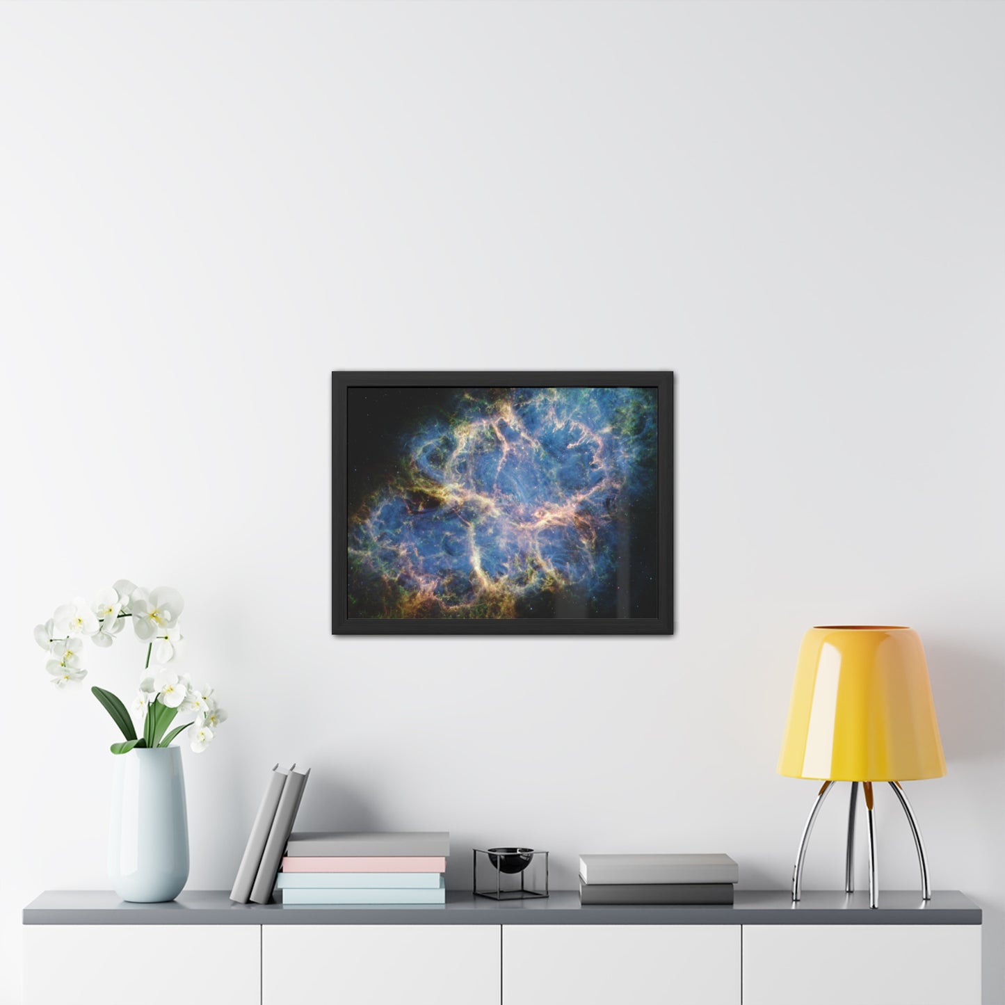 Crab Nebula, Hand Crafted Wooden Framed Poster