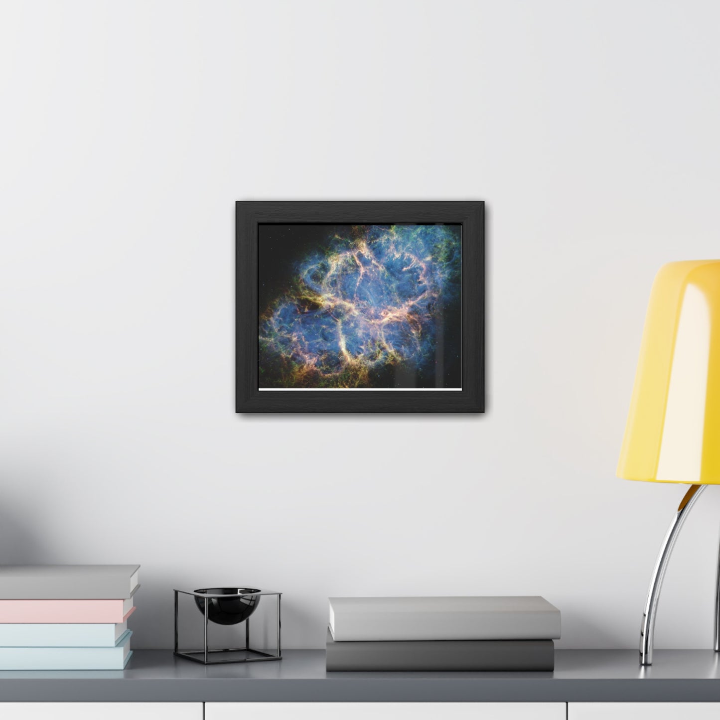 Crab Nebula, Hand Crafted Wooden Framed Poster