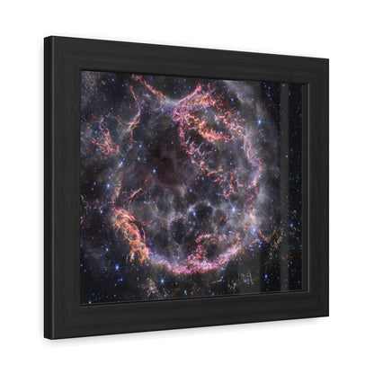 Cassiopeia A, Hand Crafted Wooden Framed Poster