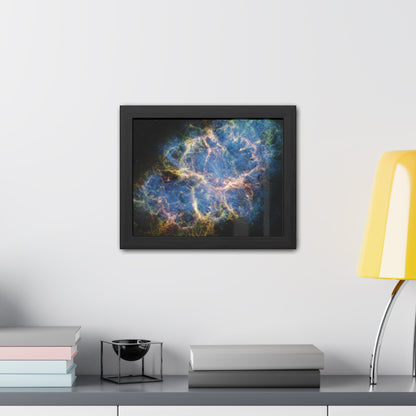 Crab Nebula, Hand Crafted Wooden Framed Poster