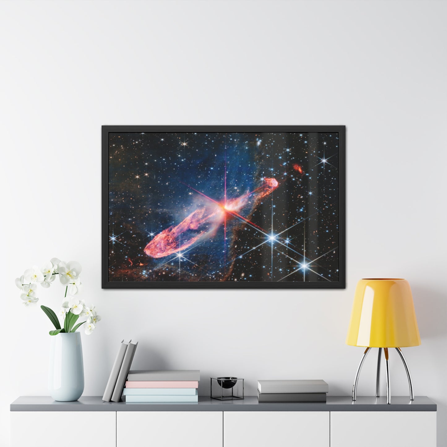 Herbig-Haro 46/47, Hand Crafted Wooden Framed Posters