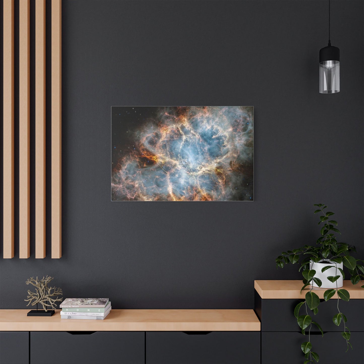 The Crab Nebula, Satin Canvas, Stretched