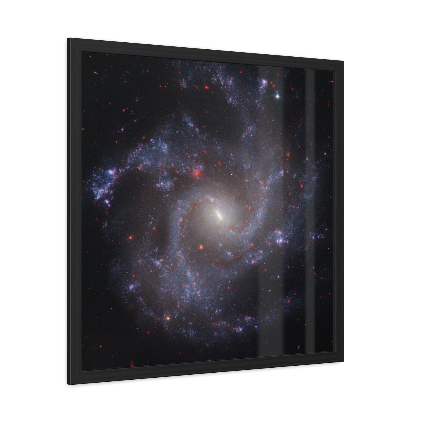 NGC 5468, Hand Crafted Wooden Framed Poster