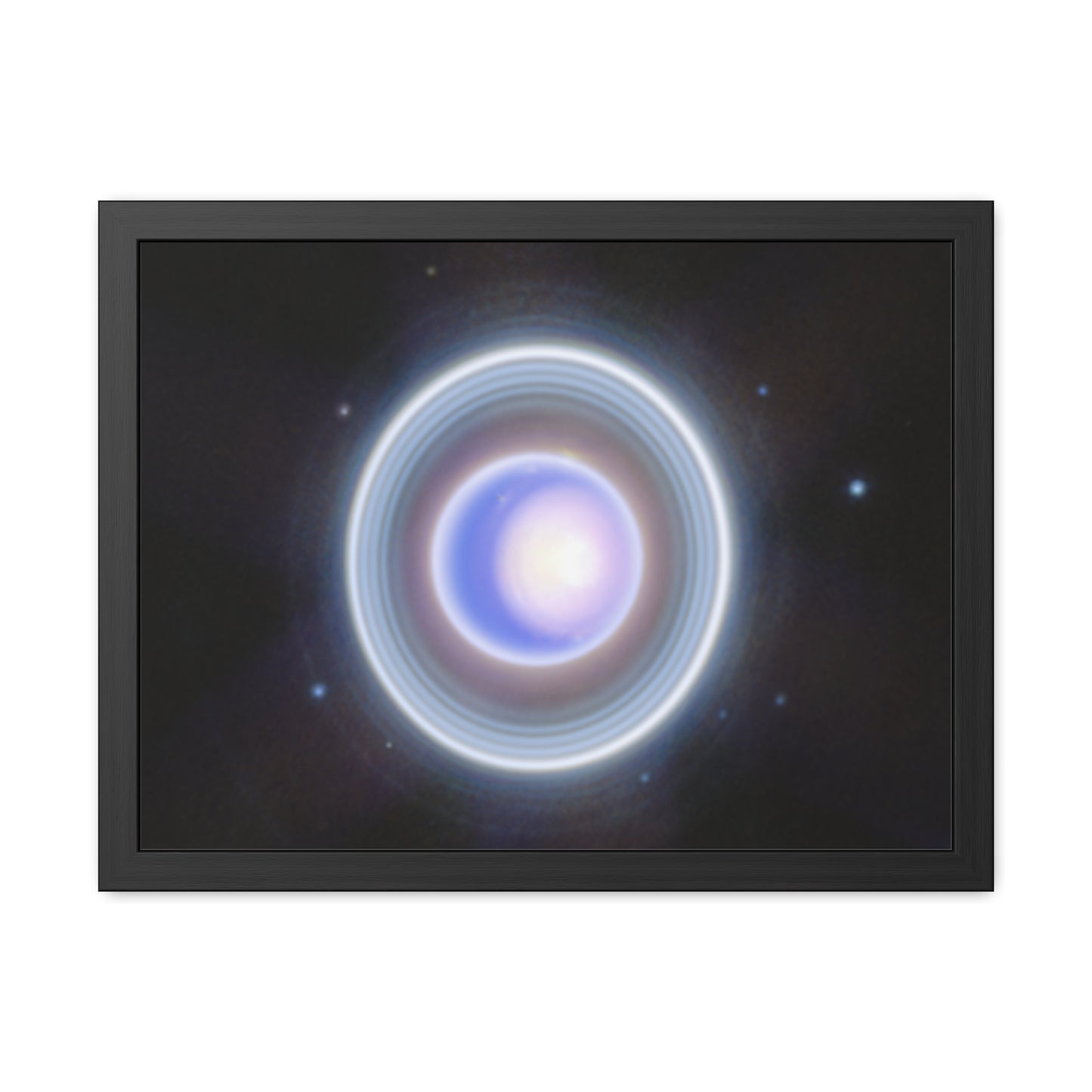 Uranus Close-up, Hand Crafted Wooden Framed Poster