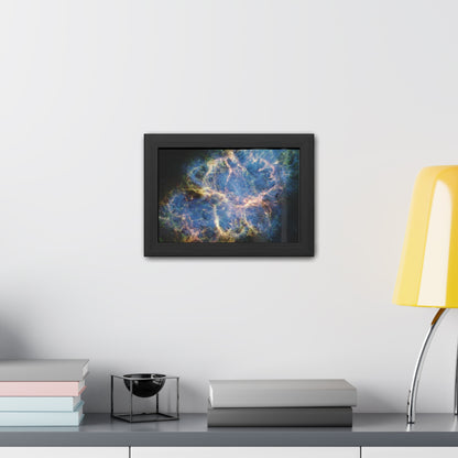 Crab Nebula, Hand Crafted Wooden Framed Poster