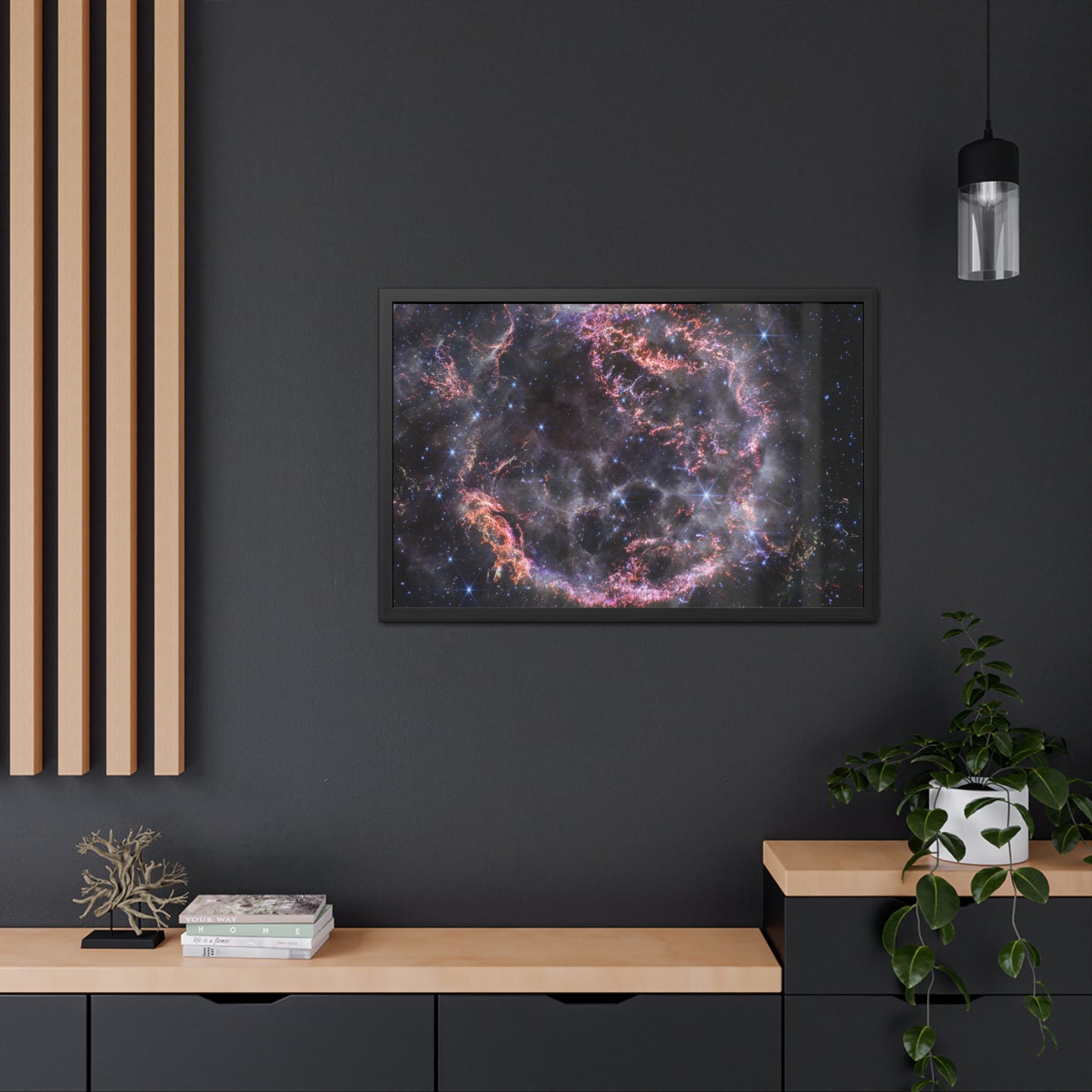 Cassiopeia A, Hand Crafted Wooden Framed Poster