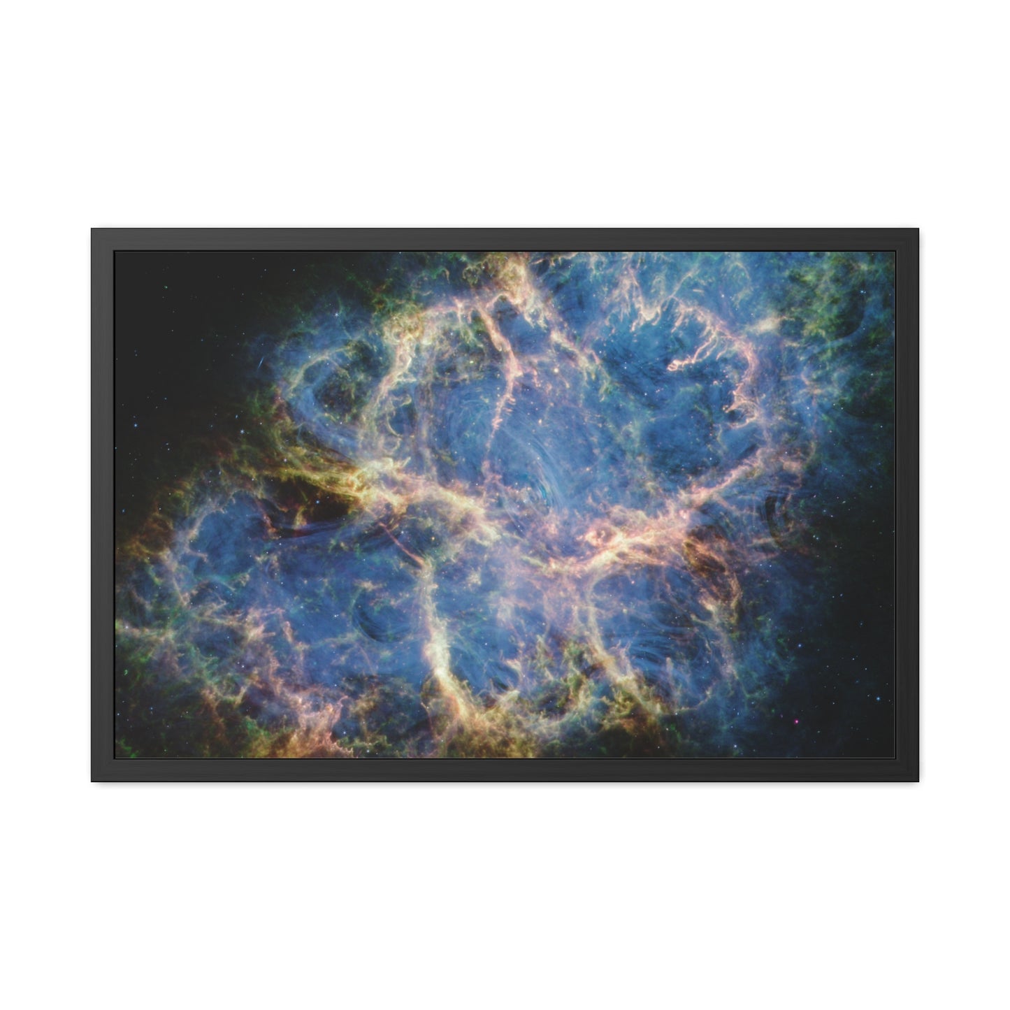 Crab Nebula, Hand Crafted Wooden Framed Poster