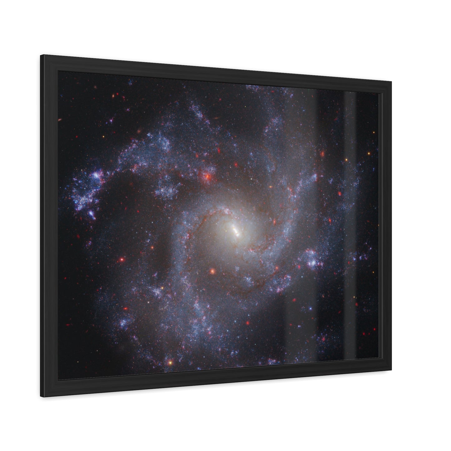 NGC 5468, Hand Crafted Wooden Framed Poster