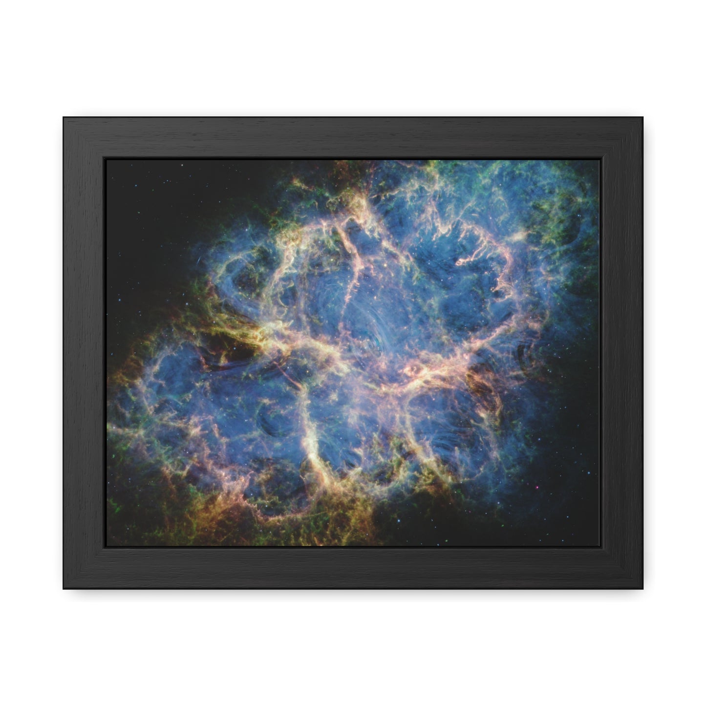 Crab Nebula, Hand Crafted Wooden Framed Poster