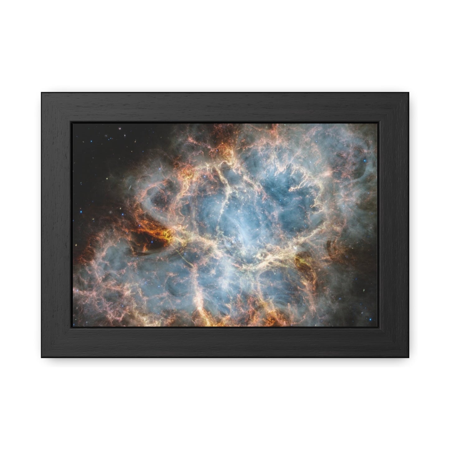 The Crab Nebula, Hand Crafted Wooden Framed Poster