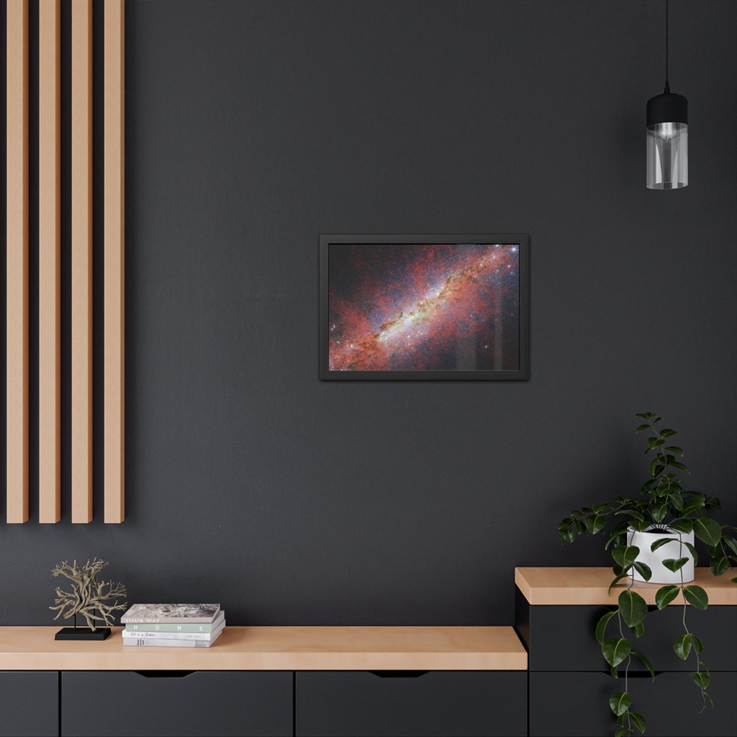 M82, Satin Hand Crafter Wooden Framed Poster