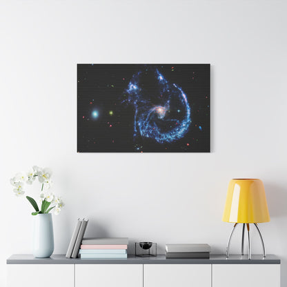 Arp 107 Supermassive Blackhole, Satin Canvas, Stretched