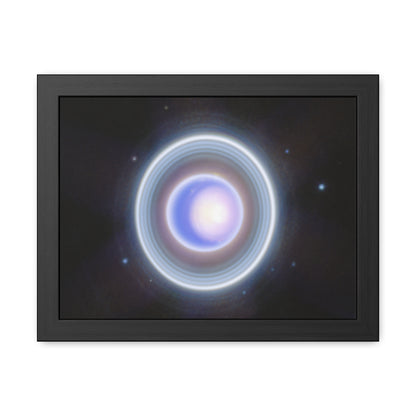 Uranus Close-up, Hand Crafted Wooden Framed Poster