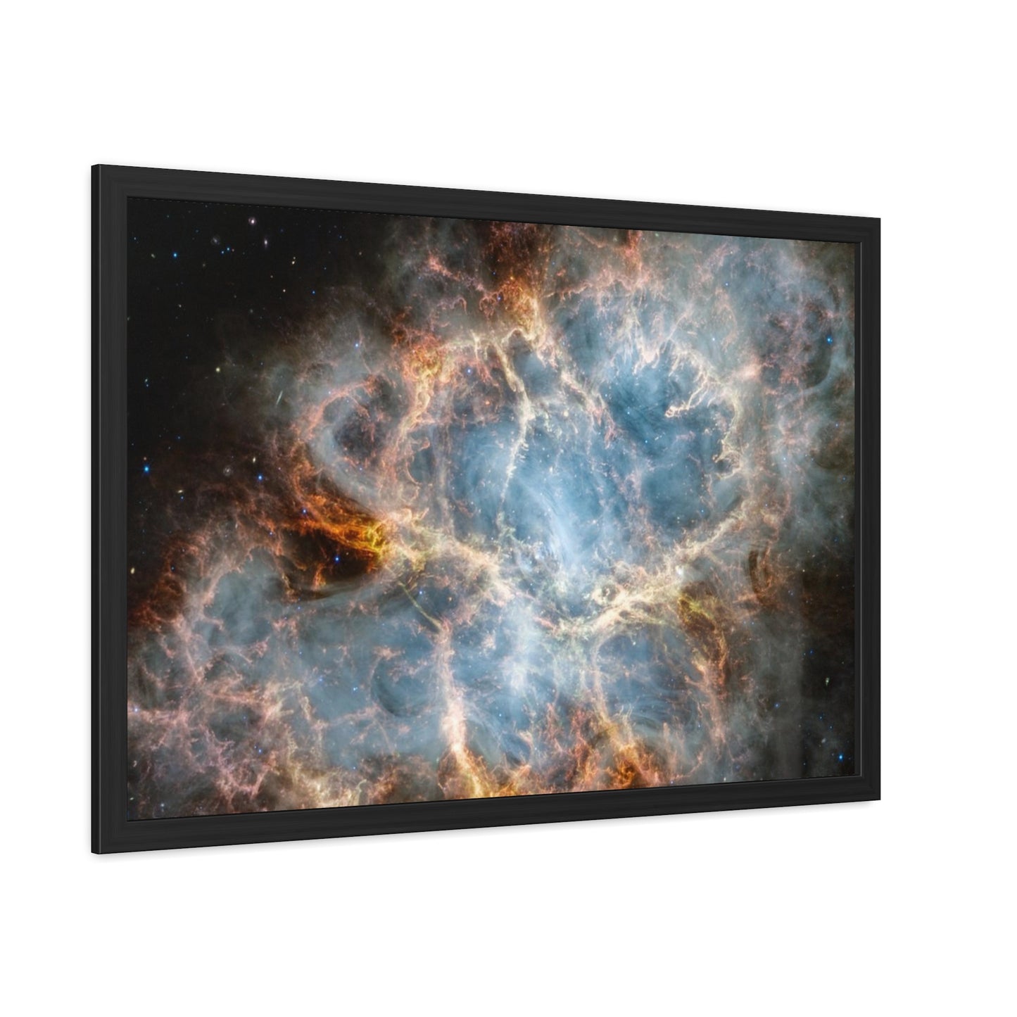 The Crab Nebula, Hand Crafted Wooden Framed Poster