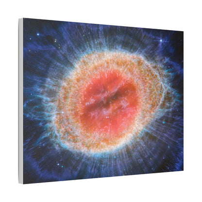 Ring Nebula (MIRI image), Satin Canvas, Stretched