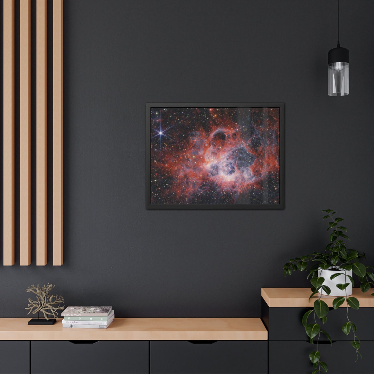 NGC 604, Hand Crafted Wooden Framed Poster