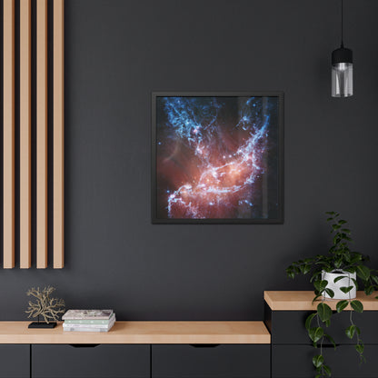 NGC 346, Hand Crafted Wooden Framed Poster