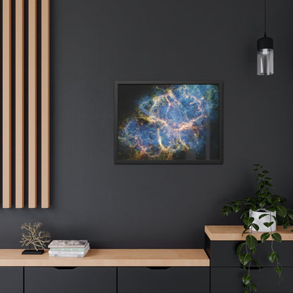 Crab Nebula, Hand Crafted Wooden Framed Poster