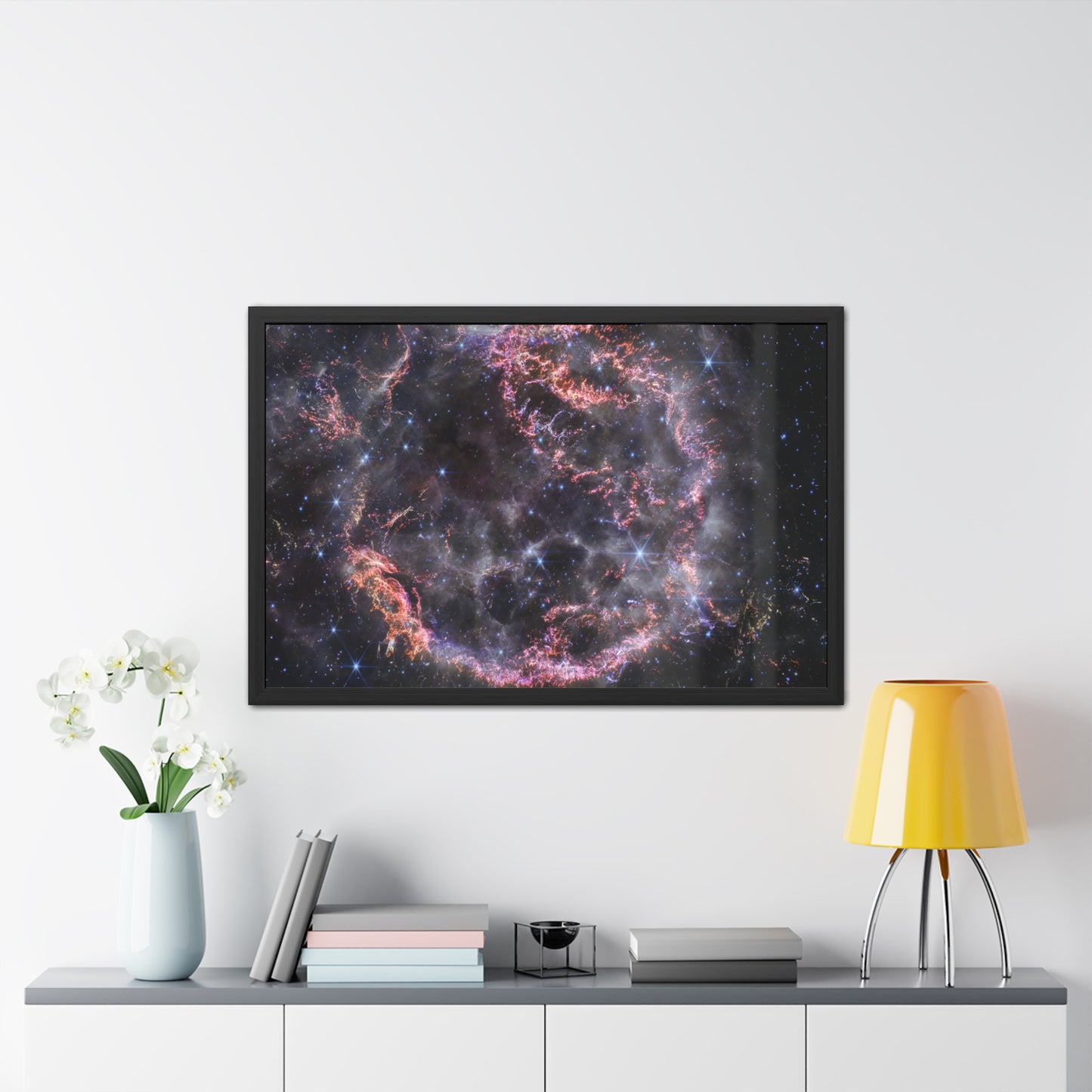 Cassiopeia A, Hand Crafted Wooden Framed Poster