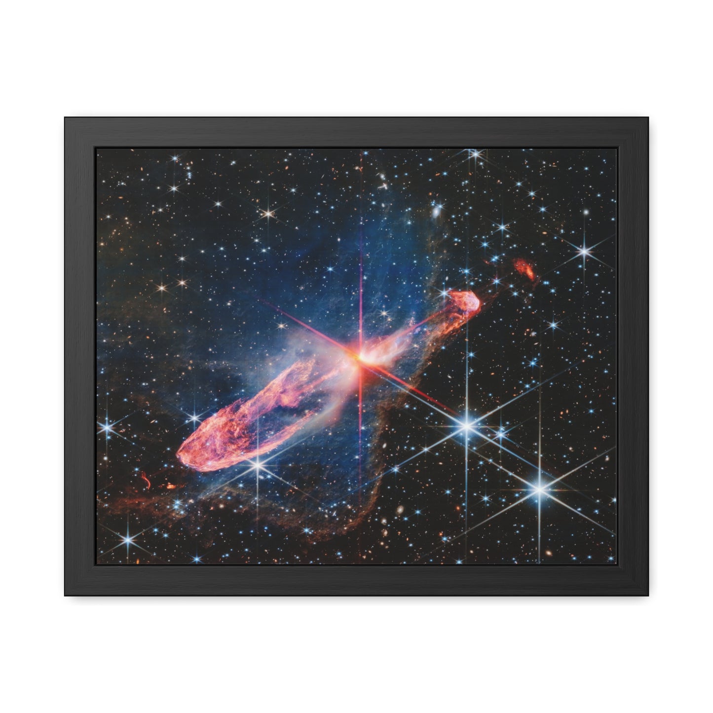 Herbig-Haro 46/47, Hand Crafted Wooden Framed Posters