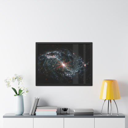 Intricate Networks of Gas and Dust in Nearby Galaxies, Hand Crafted Wooden Framed Poster