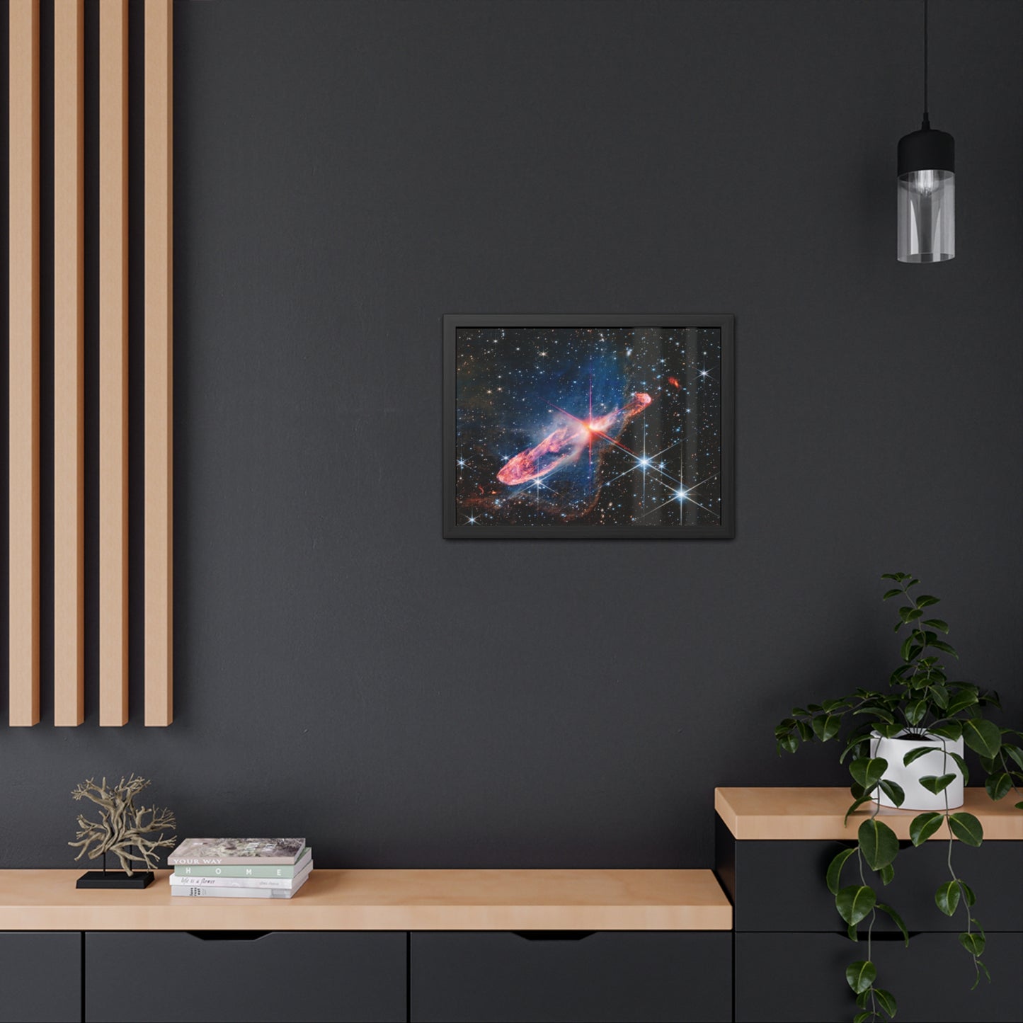 Herbig-Haro 46/47, Hand Crafted Wooden Framed Posters