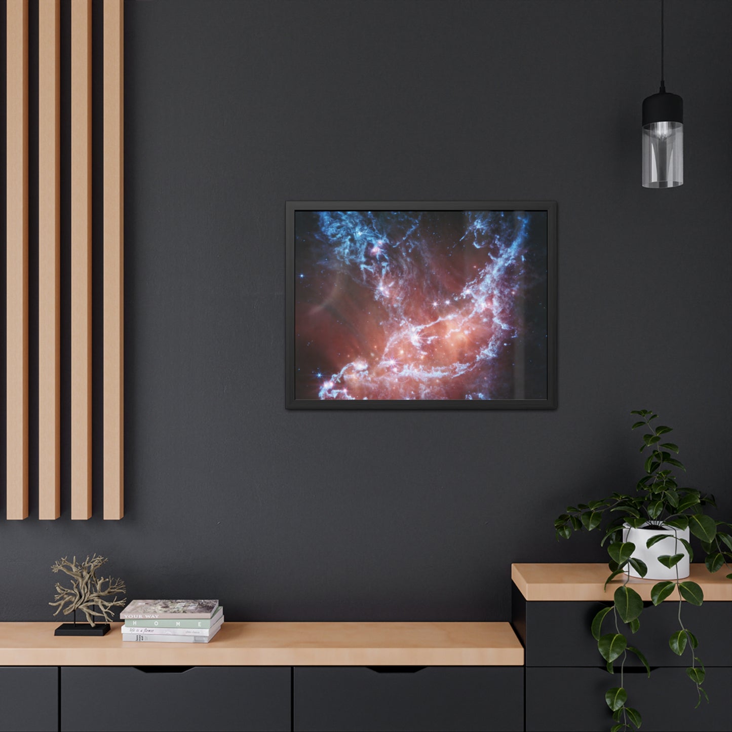 NGC 346, Hand Crafted Wooden Framed Poster