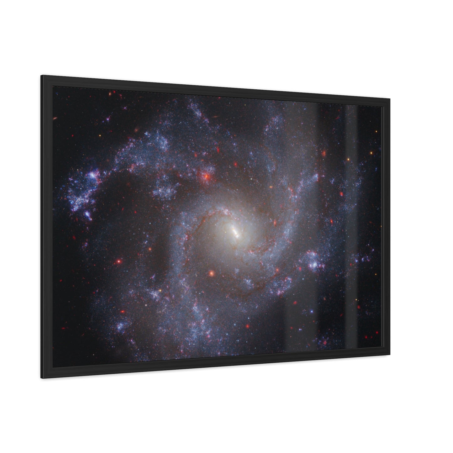 NGC 5468, Hand Crafted Wooden Framed Poster