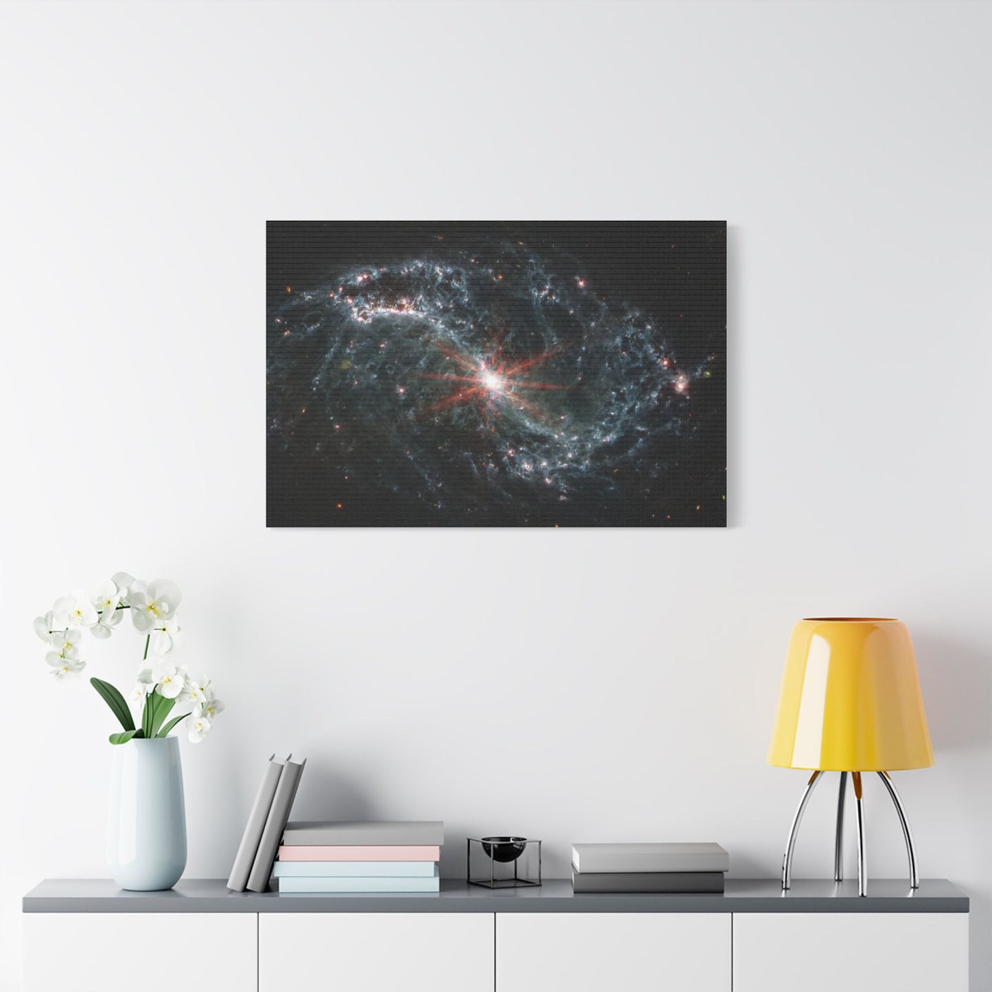 Intricate Networks of Gas and Dust in Nearby Galaxies, Satin Canvas, Stretched