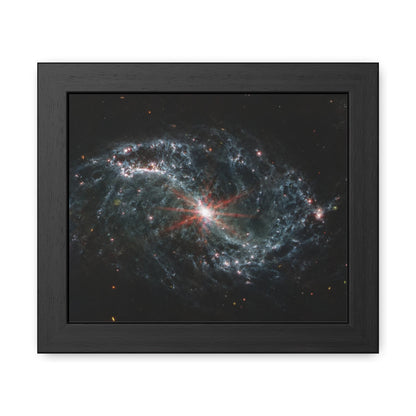 Intricate Networks of Gas and Dust in Nearby Galaxies, Hand Crafted Wooden Framed Poster