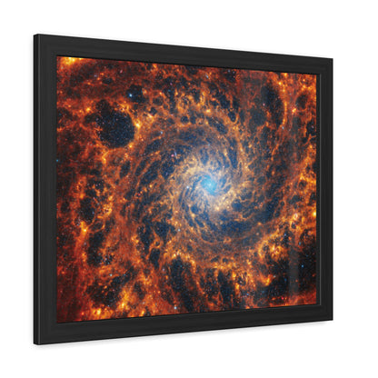 Spiral Galaxy NGC 628, Hand Crafted Wooden Framed Poster