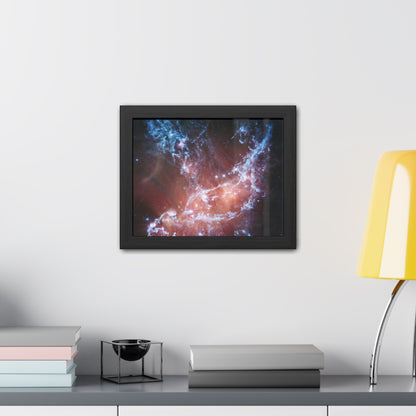 Ethereal View of NGC 346, Hand Crafted Wooden Framed Poster