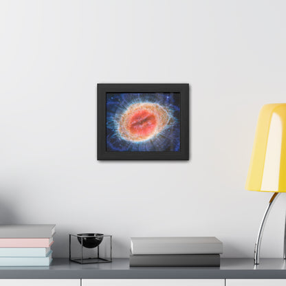 Ring Nebula (MIRI image), Hand Crafted Wooden Framed Poster