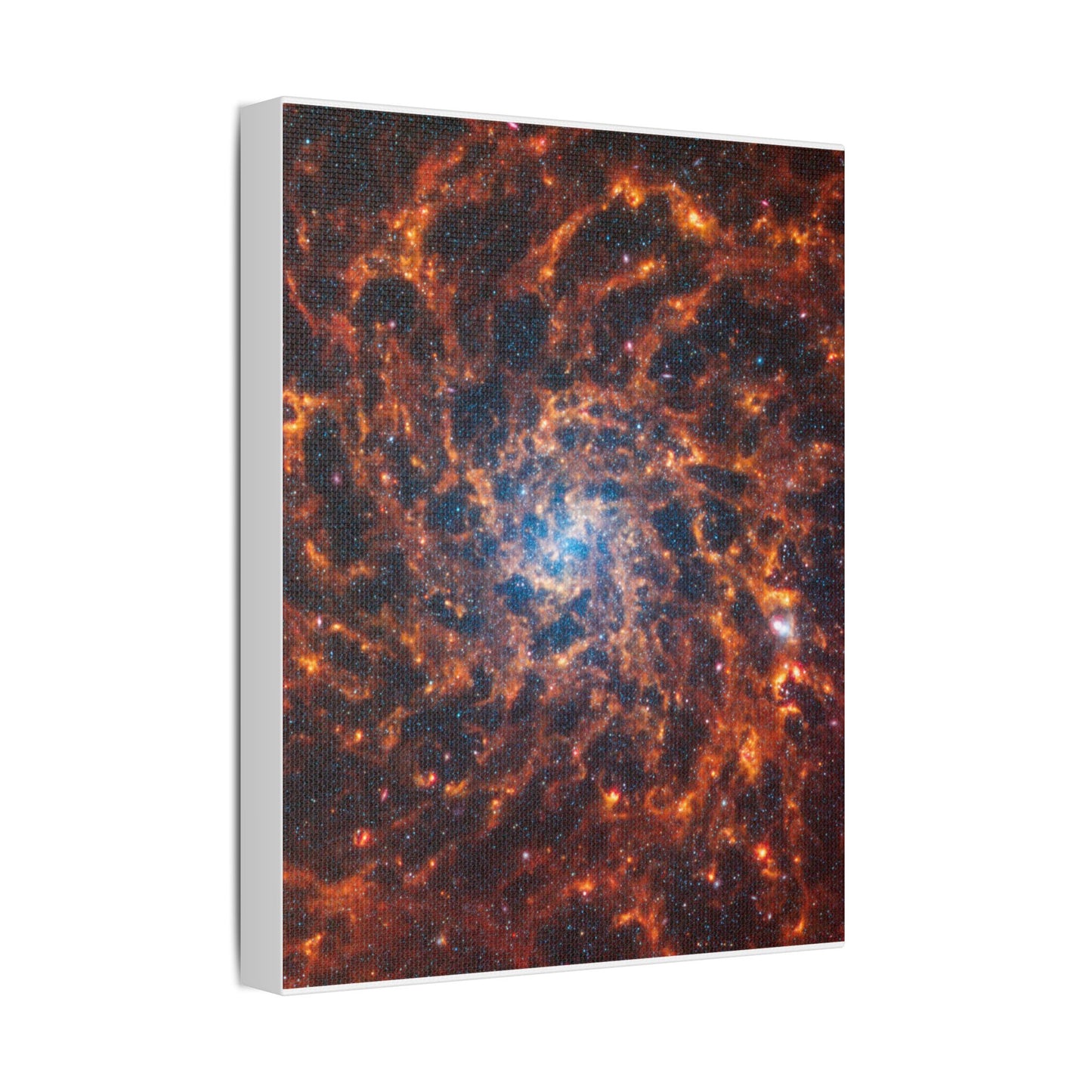 Spiral Galaxy IC 5332, Satin Canvas, Stretched