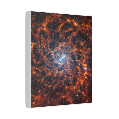 Spiral Galaxy IC 5332, Satin Canvas, Stretched