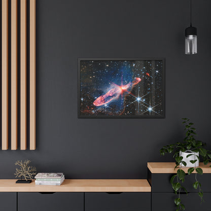 Herbig-Haro 46/47, Hand Crafted Wooden Framed Posters