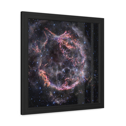 Cassiopeia A, Hand Crafted Wooden Framed Poster