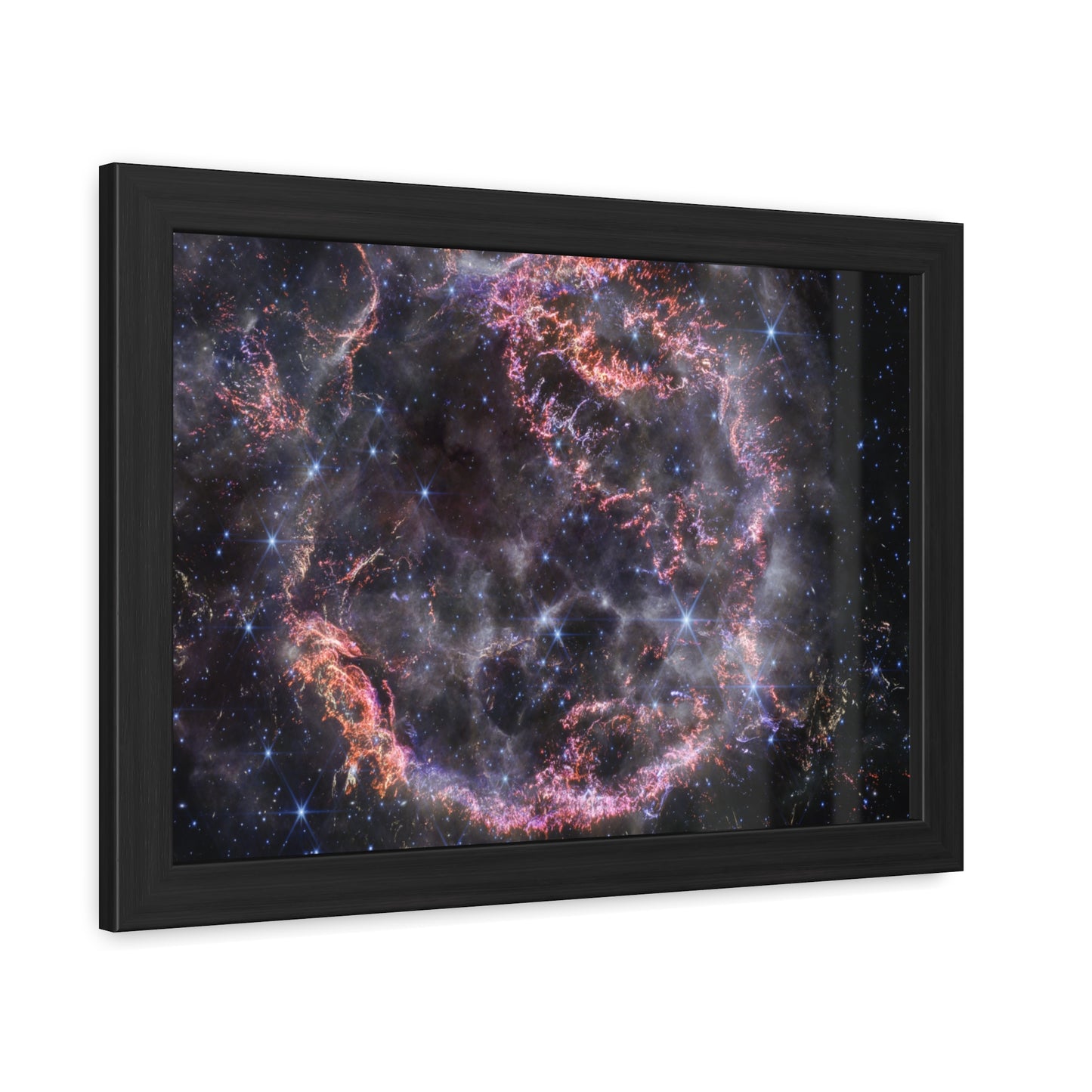 Cassiopeia A, Hand Crafted Wooden Framed Poster