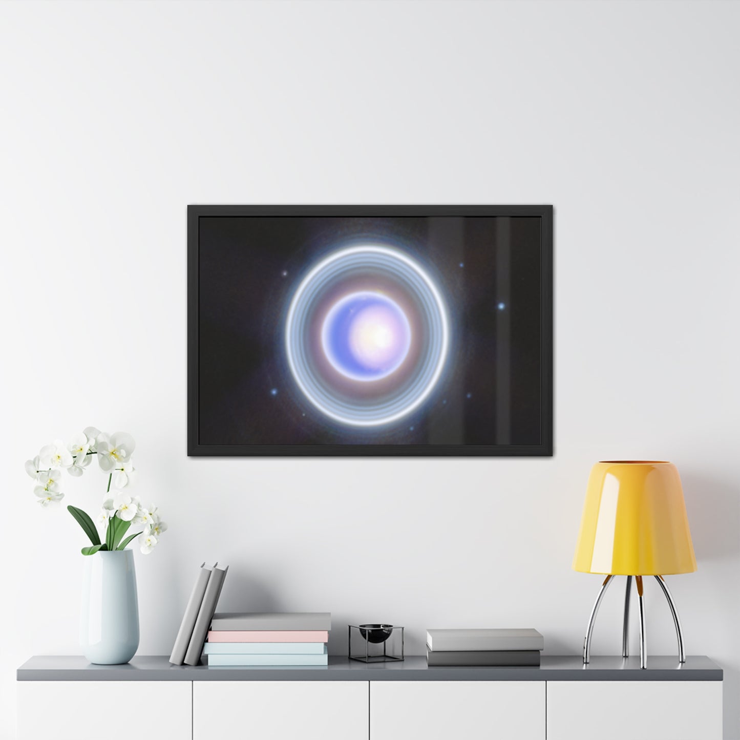 Uranus Close-up, Hand Crafted Wooden Framed Poster