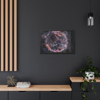 Cassiopeia A, Hand Crafted Wooden Framed Poster