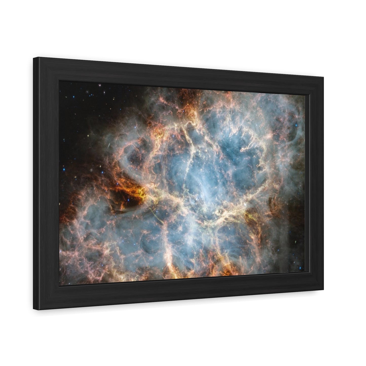 The Crab Nebula, Hand Crafted Wooden Framed Poster