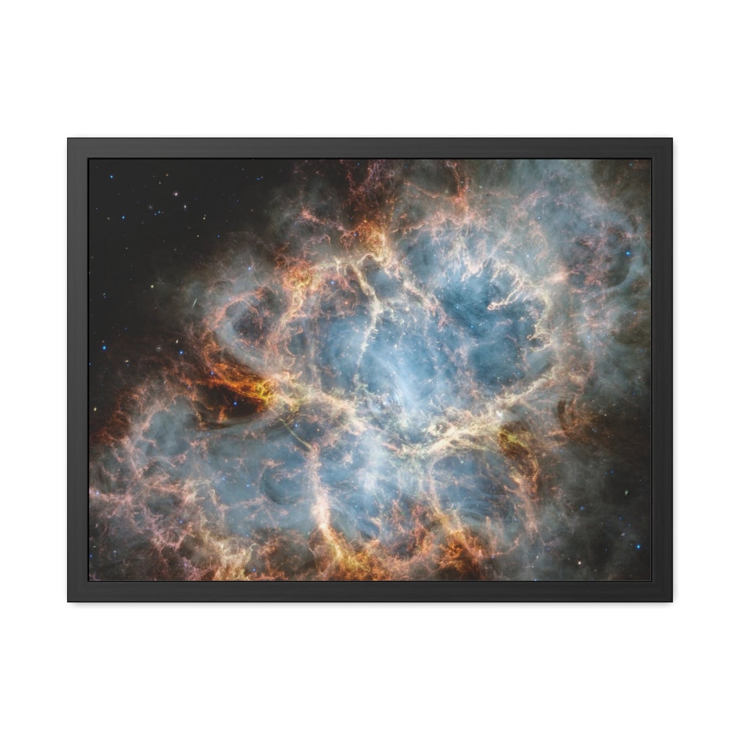 The Crab Nebula, Hand Crafted Wooden Framed Poster