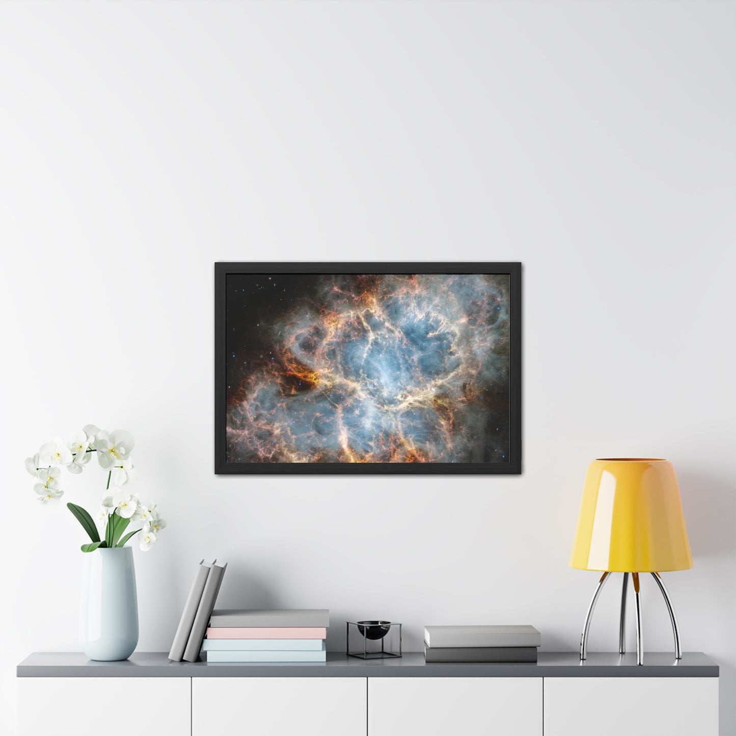 The Crab Nebula, Hand Crafted Wooden Framed Poster