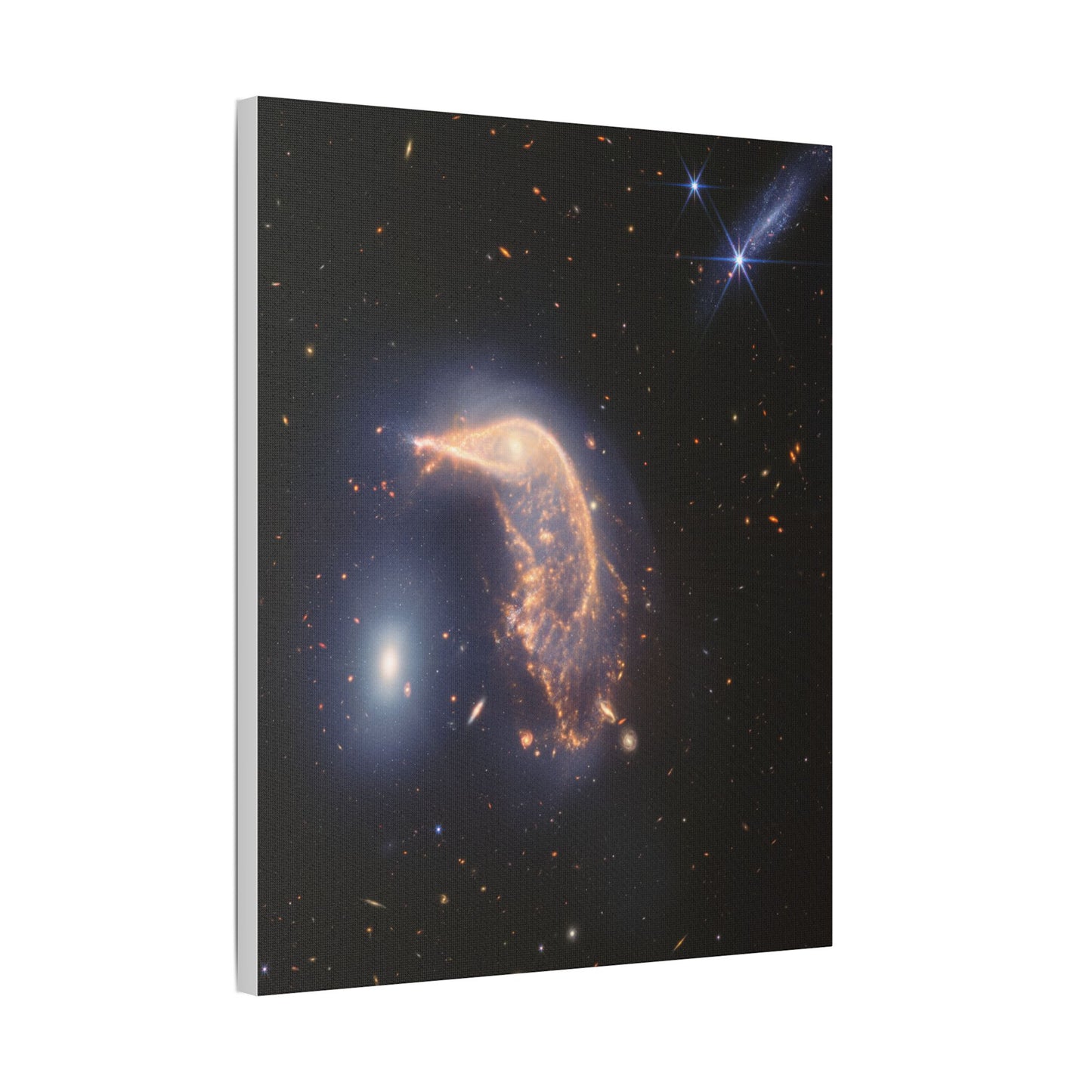 Interacting Galaxies Arp 142, Satin Canvas, Stretched