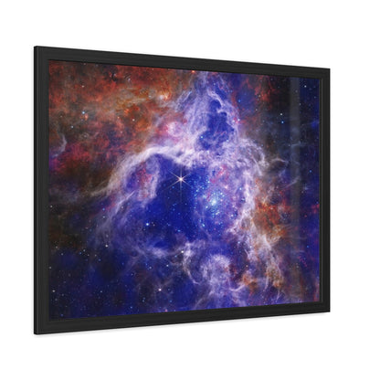 The Tarantula Nebula, Hand Crafter Wooden Framed Poster