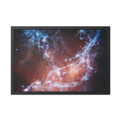 Ethereal View of NGC 346, Hand Crafted Wooden Framed Poster